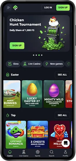 Lucky Wave Casino-functies en -mogelijkheden op je telefoon